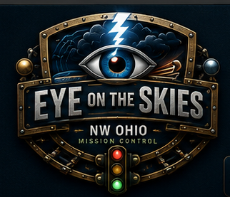 Eye On The Skies NW Ohio railroad weather herald logo